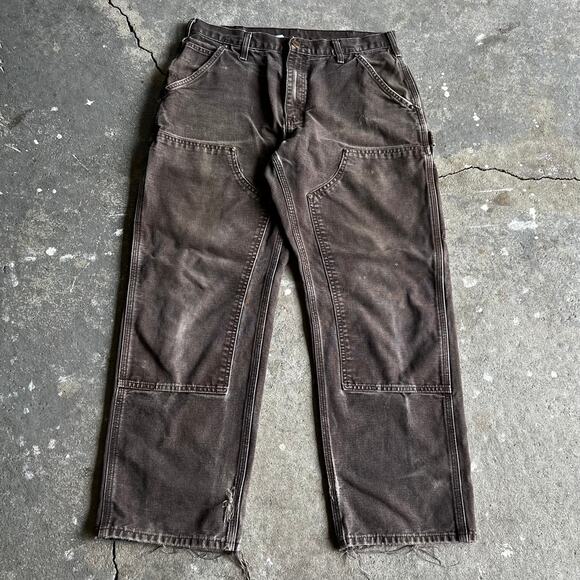 Carhartt Other - Carhartt brown faded double knee work wear carpenter pants